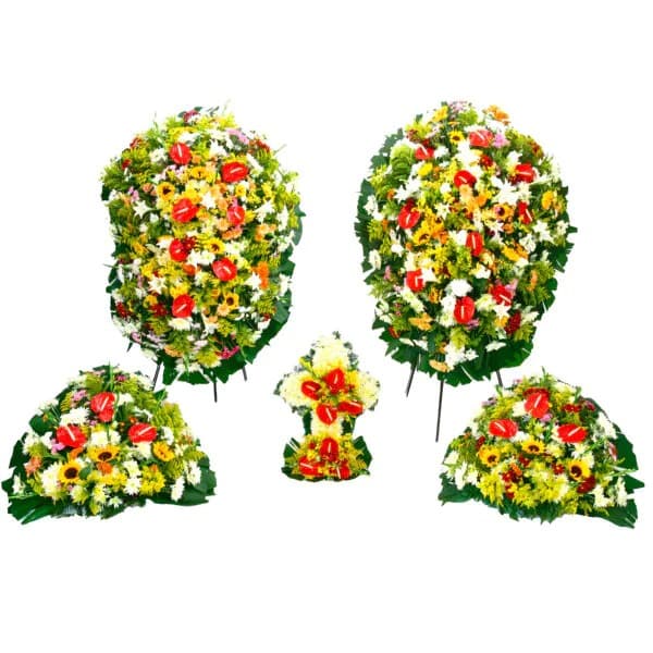 Conjunto Coroa de Flores Diamante